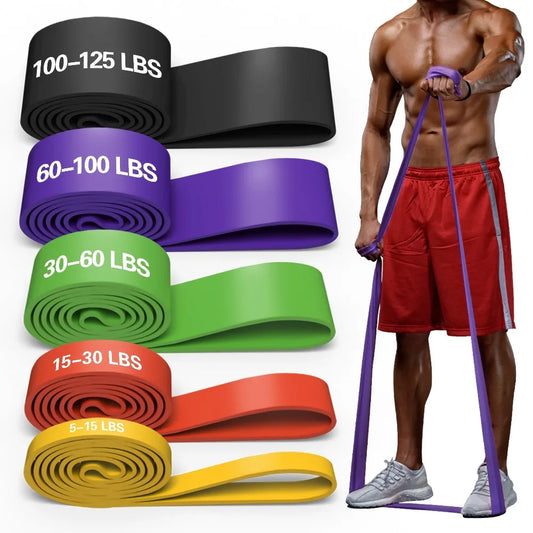 Sports Resistance Bands, Gym Exercise Bands for Yoga, Pilates, and Strength Training