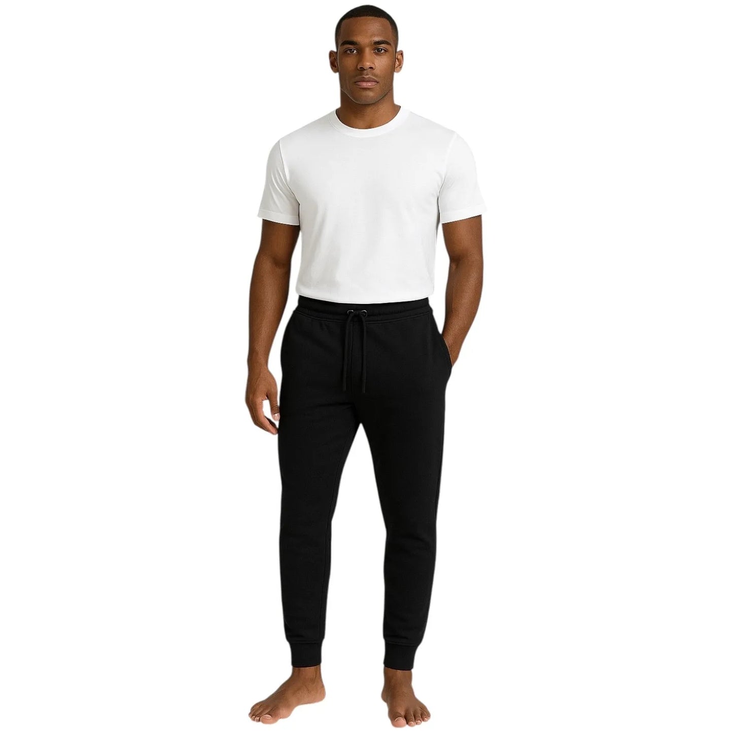 Mens Fleece-Lined Gym Fitness Workout Jogger Pants