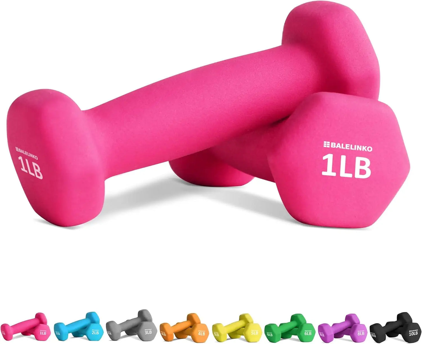 Pair of 5 LB Home Gym Workout Strength Training Dumbbell Weights