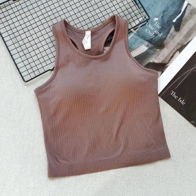 Sleeveless Sports Tank Top for Yoga, Pilates, or Weight Training