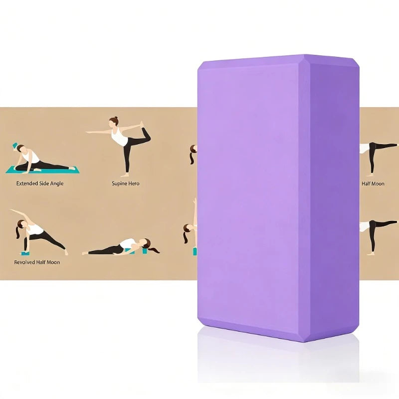 High-Density Yoga Block Slip Resistant Foam Brick for Pilates & Deep Stretches