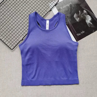 Sleeveless Sports Tank Top for Yoga, Pilates, or Weight Training