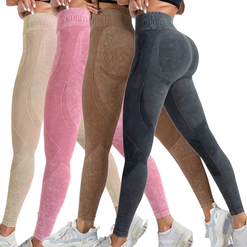 2 Pack Women's High Waisted Breathable Yoga Leggings Sports Pants