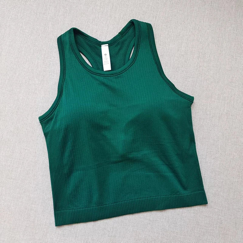 Sleeveless Sports Tank Top for Yoga, Pilates, or Weight Training