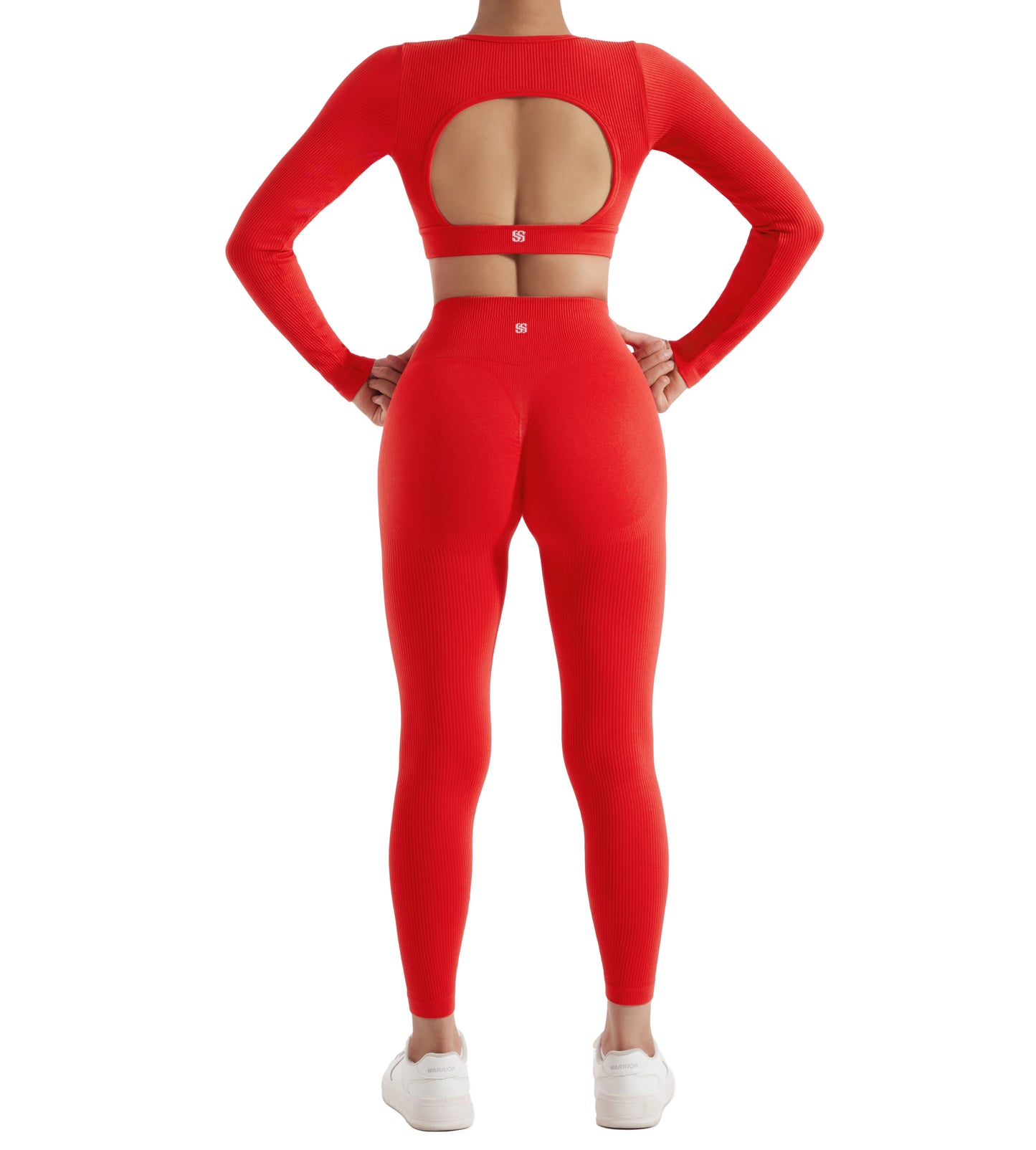 2 Piece Women's Sport Set Yoga Suit Workout Long Sleeve and Legging Set