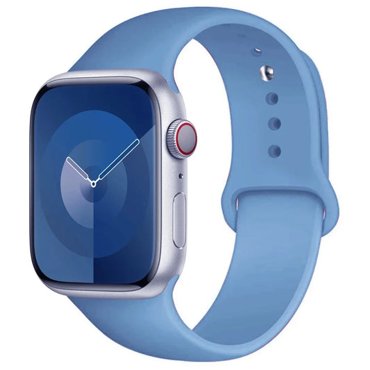 Silicone Watch Band Available in Multiple Colors and Sizes for Apple Watch