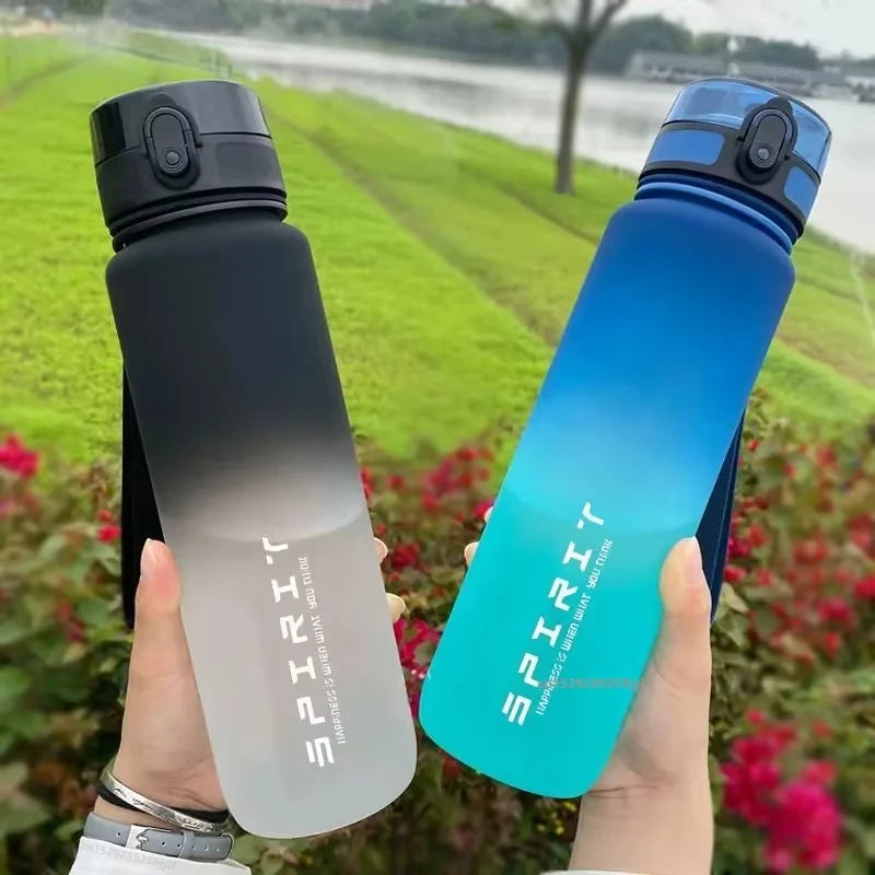 Colorful Leak Proof 1 Liter Sports Water Bottle/Outdoor Travel Drinkware