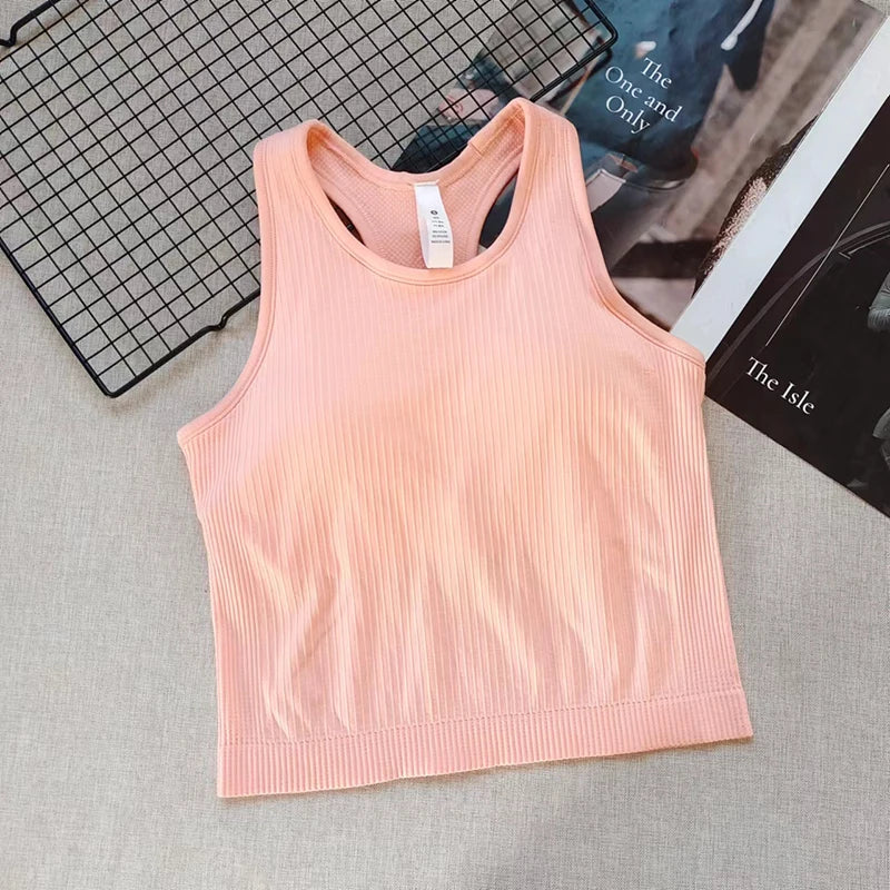 Sleeveless Sports Tank Top for Yoga, Pilates, or Weight Training