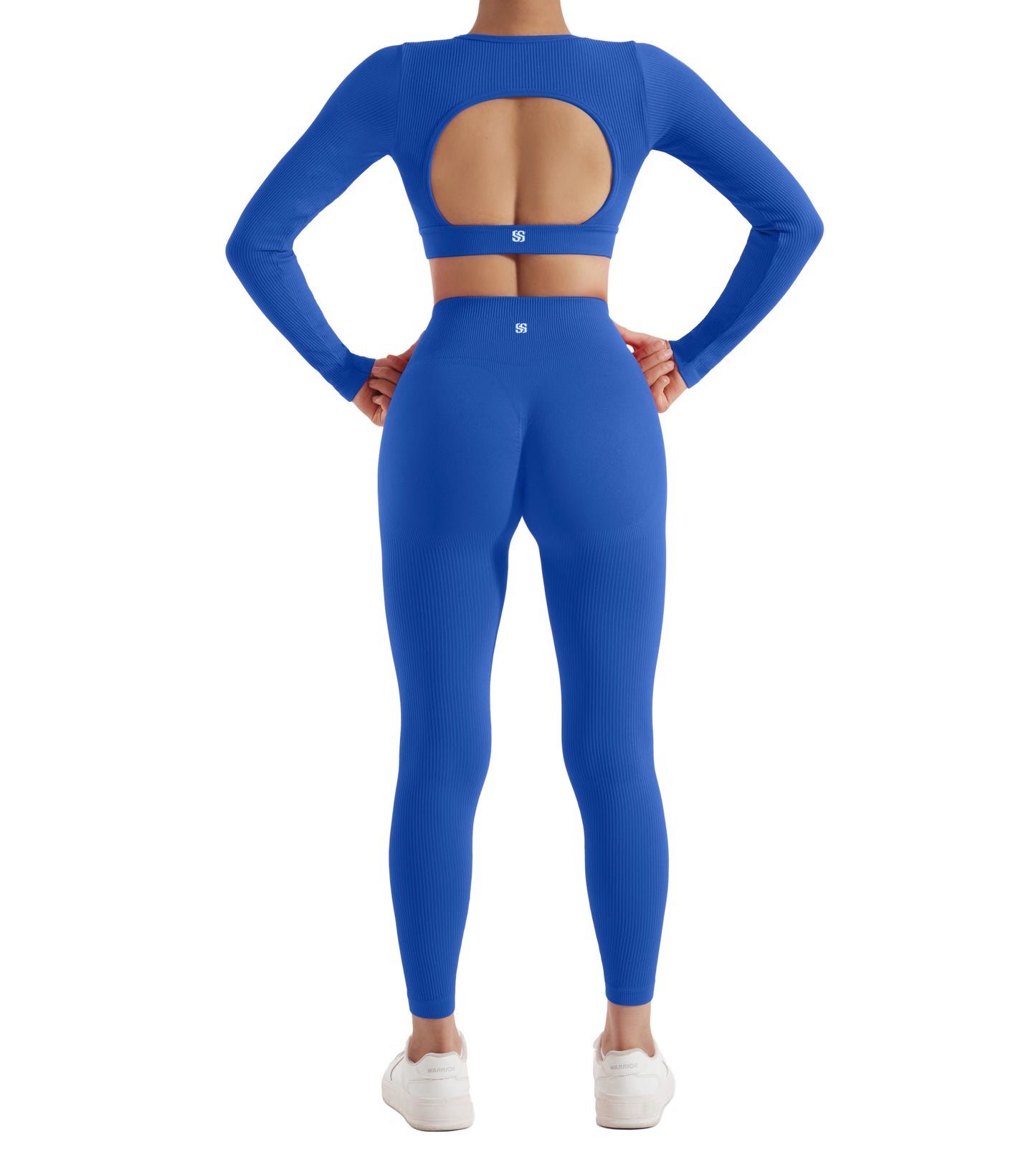 2 Piece Women's Sport Set Yoga Suit Workout Long Sleeve and Legging Set