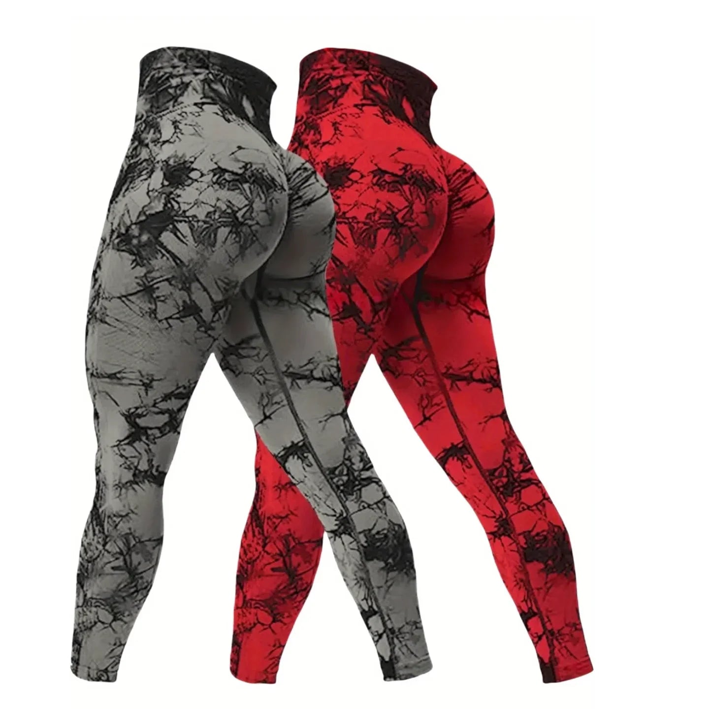 2 Pack Women's High Waisted Breathable Yoga Leggings Sports Pants