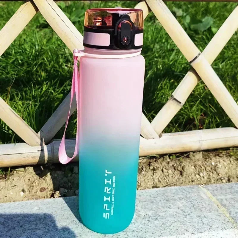 Sports Water Bottle with Large 1 Liter Capacity for Outdoor Travel/Fitness Drinkware