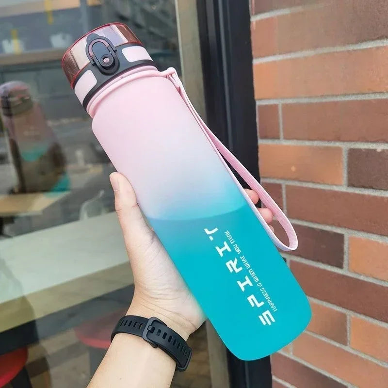 Colorful Leak Proof 1 Liter Sports Water Bottle/Outdoor Travel Drinkware